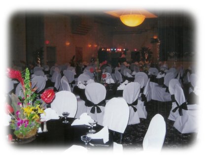 Weddings. Catering. Bartending services availlable. Glass stemware, Stainless Steel Flatware, cloth napkins, buffet decorations.