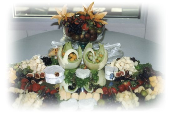 Wedding Reception Catering. Cheese trays.